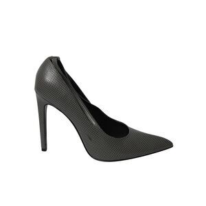 Alexander Wang Court Stiletto Heels in Grey Leather